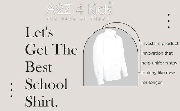 Kids Boys T Shirts Plain School Uniform Shirt Long Sleeves Soft Tank Top & Tees - A2Z 4 Kids