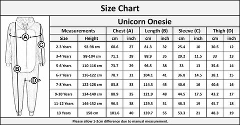 Kids Fleece A2Z Onesie One Piece Animal Pyjamas Unicorn Sleepsuit For Boys Girls