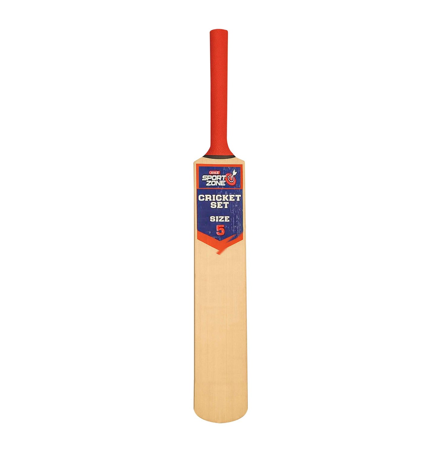 Cricket Set Wooden Bat/Stumps/Bails And Soft Ball Size 5 Game Set With Carry Bag