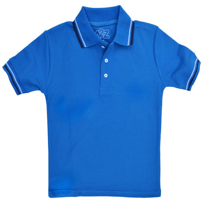 Kids Boys Girls Polo T Shirt Designer Plain Color School T-Shirts PE Top 3-13 Yr