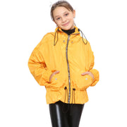 A2Z 4 Kids Windbreaker Shower Proof Windproof Mustard Jacket Stylish Lightweight Casual Coat Girls Cagoule Rain Mac Raincoats Age 5-13 Years - A2Z 4 Kids