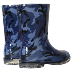 A2Z 4 Kids Boys Camouflage PVC Rain Boots Waterproof Mid-Calf Anti-Slip Wellies