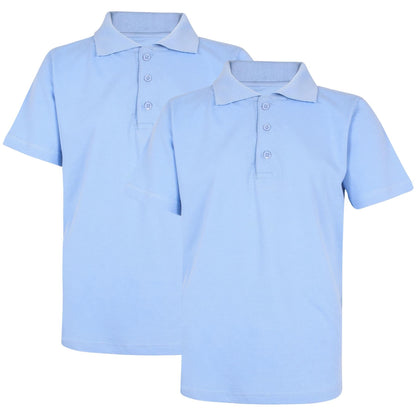 Kids Boys T Shirts Plain Polo Summer Fashion Soft Feel Tank Top & Tees 3-13 Year