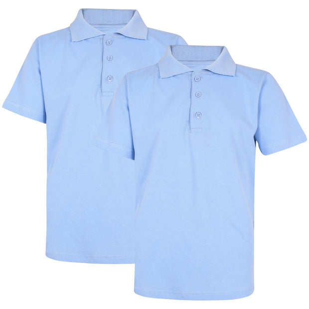 Kids Boys T Shirts Plain Polo Summer Fashion Soft Feel Tank Top & Tees 3-13 Year - A2Z 4 Kids