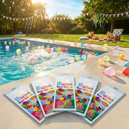 A2Z Super Fast Fill Water Balloons with Tap Adaptor 37, 111 and 555 PCS