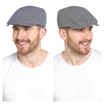 A2Z Mens Cap Beret Tweed Flat Cap for Golf Shooting Ivy Irish Newsboy Hat Caps