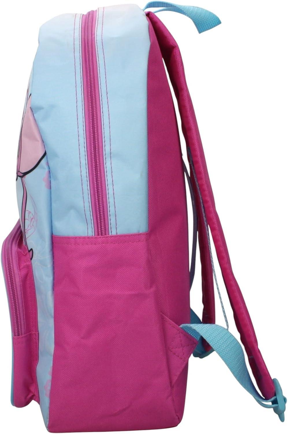 Kids Girls Disney Lilo Stitch and Angel Backpack Set Officially Licensed Bag