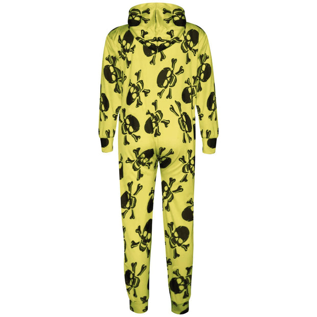 Kids Unisex Onesie Girls Boys Skull & Cross Bone Print Onesies All In One Jumpsuit PJ's New Age 5-13 Years - A2Z 4 Kids