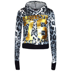 Girls Tops Kids Brooklyn 76 Hooded Crop Top & Legging Lounge Wear Set 7-13 Years
