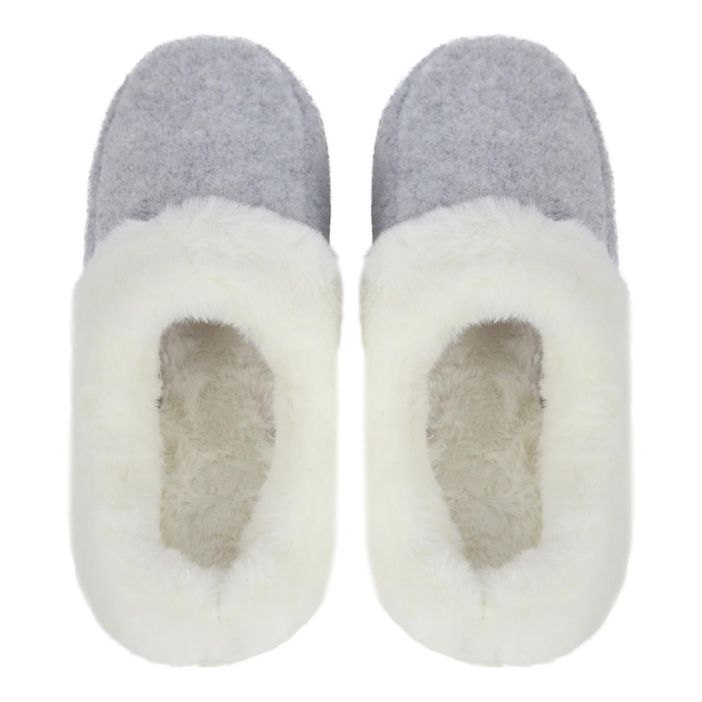 A2Z Womens Soft Slip On Slippers with Faux Fur Indoor House Shoes Non Slip Sole