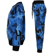 Kids Plain Tracksuit Sweatshirt Set Jumper and Bottoms PE School Girls Boys 2-13