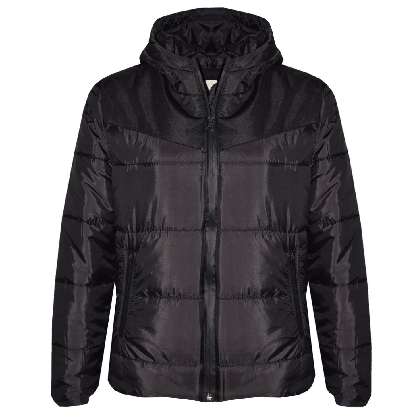 Boys Girls Jacket Kids Padded Puffer Bubble Hooded Zipped Warm Thick Coats 3-13