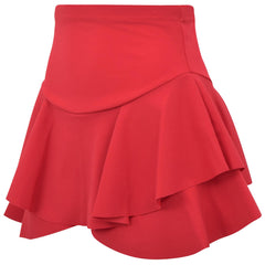 A2Z 4 Kids Girls High Waisted Ruffle Mini Skirt Double Layered Short Party Dress