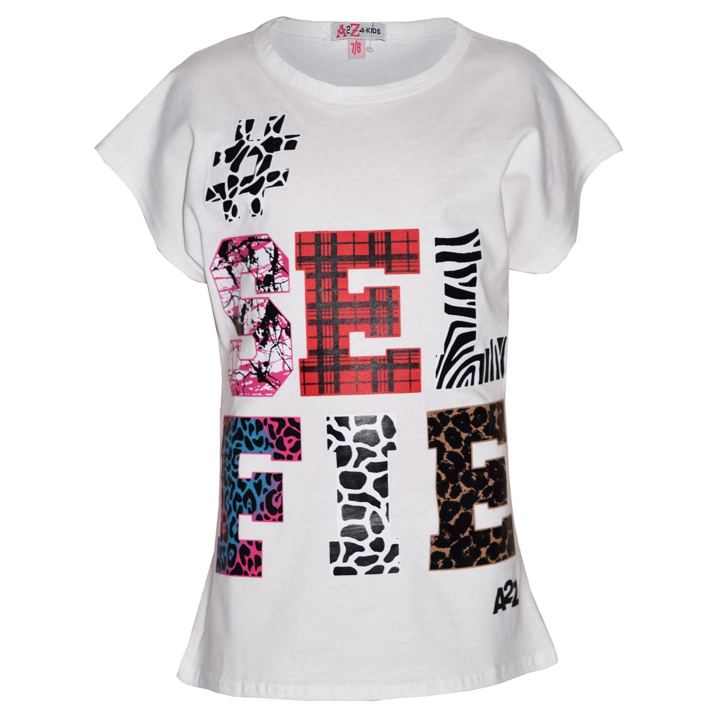 Girls Tops Kids Selfie Print Trendy T Shirt Top & Fashion Legging Set 7-13 Years