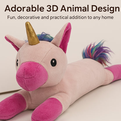 A2Z 3D Animal Face Draught Excluder 78cm Door Window Draft Wind Stopper for Dust