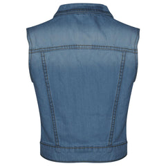 Girls Denim Jacket  Dark Blue Jeans School Jackets Coats Age 3-13 Years