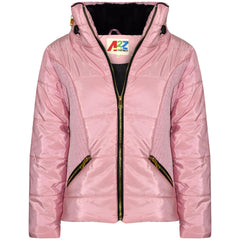 A2Z 4 Kids Girls Jacket Padded Puffer Jackets Faux Fur Collar Thick Coat 3-13