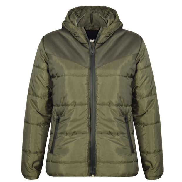 Boys Girls Jacket Kids Padded Puffer Bubble Hooded Zipped Warm Thick Coats 3-13