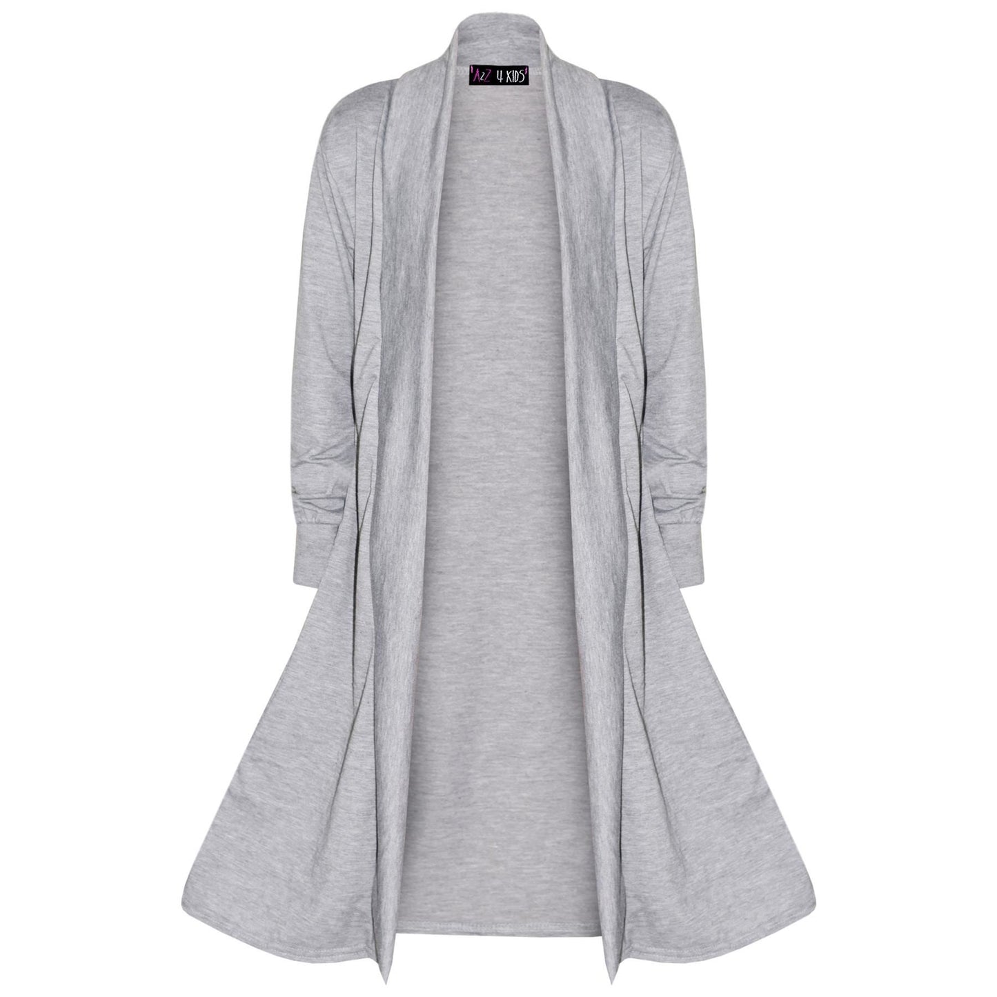 Kids Girls Long Sleeves Maxi Boyfriend Floaty Cardigan Ladies Open Front 5-13 Yr