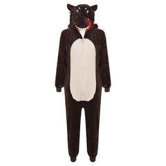 Kids Girls Boys A2Z Onesie One Piece Soft Fluffy Wolf All In One Costume 5-13 Yr
