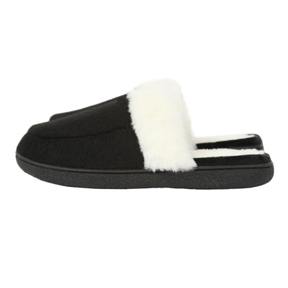 A2Z Womens Soft Slip On Slippers with Faux Fur Indoor House Shoes Non Slip Sole