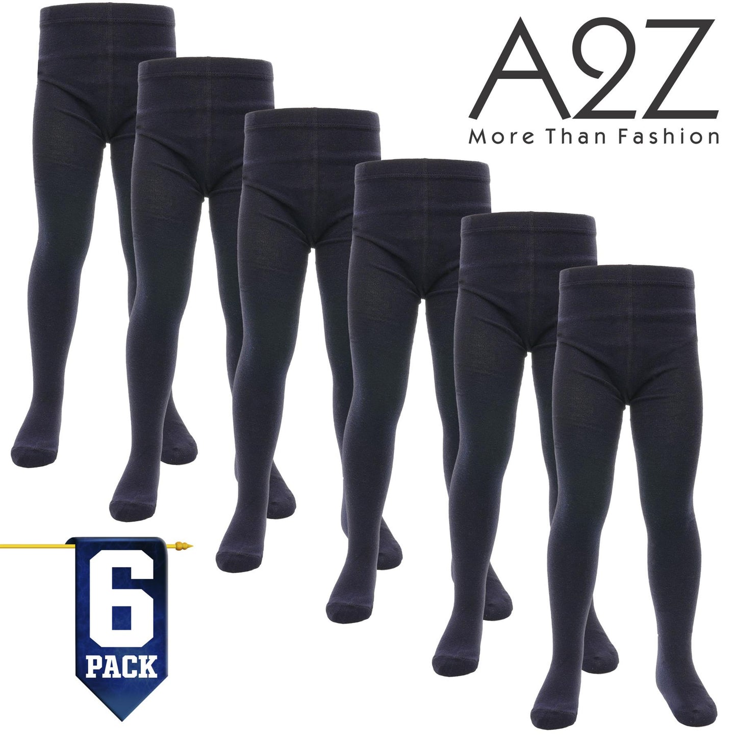 Kids Girls Cotton Rich Uniform School Tights Pack Of 6 Warm Thick Schoolwear