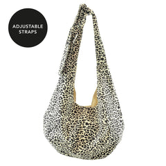 Women Canvas Beach Bag Ladies Knotted Shoulder Bag Picnic Essentials Tote Bags