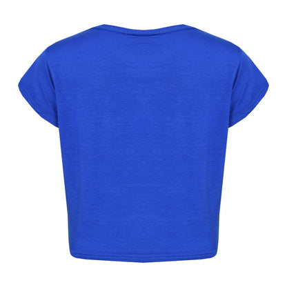 Girls Top Kids Love Print Stylish Fahsion Trendy T Shirt Crop Top Age 5-13 Years