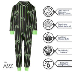 A2Z 4 Kids Girls Boys A2Z Onesie One Piece Pyjamas Game Controller Outfit