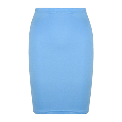 Kids Girls Plain Pencil Skirt Trendy Summer Clothing Sets Age 5-13 Years