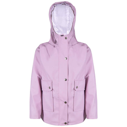 PU Raincoat Jacket Windbreaker Waterproof Parka Hooded For Girls Boys Age 5-13 Years
