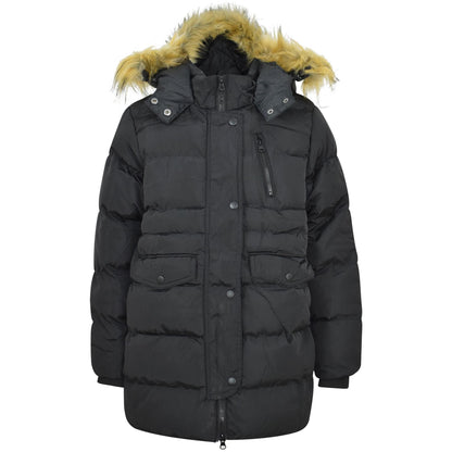 Kids Girls Boys Fashion Padded Casual School Black Jacket Bubble Coat 5-13 Years