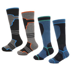 A2Z 4 Kids Boys Thermal Ski Socks Winter Skiing Snowboarding Hiking Warm Socks