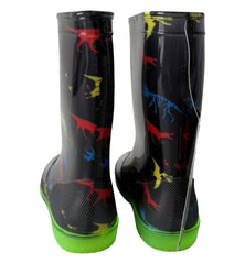 A2Z 4 kids Boys Girls Dinosaur Print Light Up Wellington Boots PVC Rain Wellies