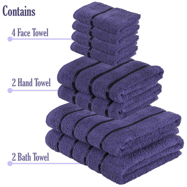 8 pc Boston Egyptian Towels Bale Set 100% Egyptian Cotton Super Soft Absorbent 500GSM Gift Sets