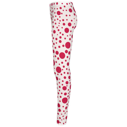 Girls Dresses Kids Pink Polka Dot Print Crop Top Legging Midi Skater Dress 7-13Y