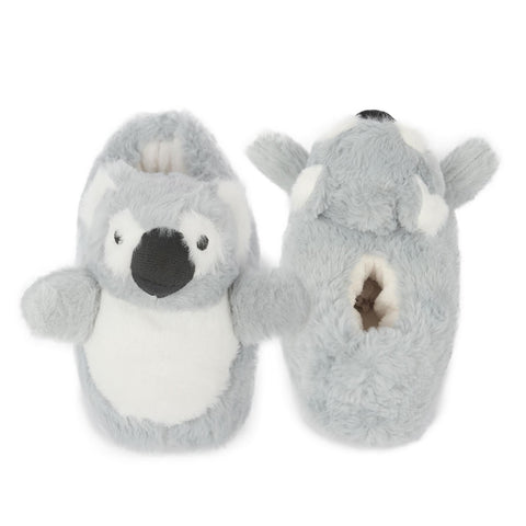 Kids Cute 3D Koala Slippers Soft Plush Warm Non-Slip Sole Cosy Indoor Footwear