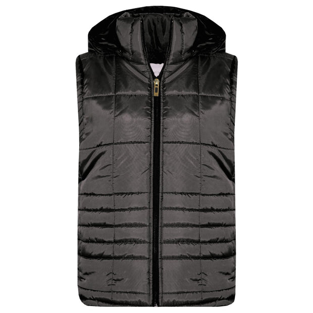 A2Z 4 Kids Girls Boys Sleeveless Hooded Padded Quilted Lined Gilet Bodywarmer Fashion Jackets Age 5 6 7 8 9 10 11 12 13 Years