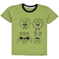 Kids Girls Boys Monster Pyjamas PJs 2 Piece Cotton Set Lounge Suit Age 5-13 Year