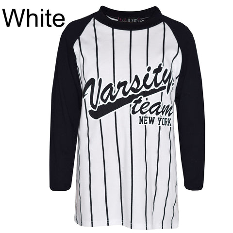 Boys Top Kids Designer's Varsity Team New York Print T Shirt Tops Age 7-13 Years