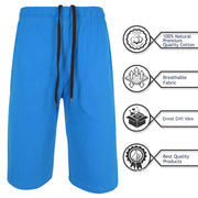 A2Z 4 Kids Boys 100% Cotton Shorts Comfort Stretch Blue Pants Trendy Casual Summer Cool Lightweight Shorts For Boys Age 5 6 7 8 9 10 11 12 13 Years - A2Z 4 Kids