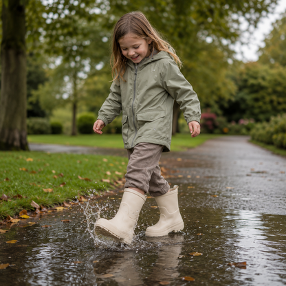 Kids Girls Wellington Wellies Non-Slip Waterproof Lightweight Rain Boots