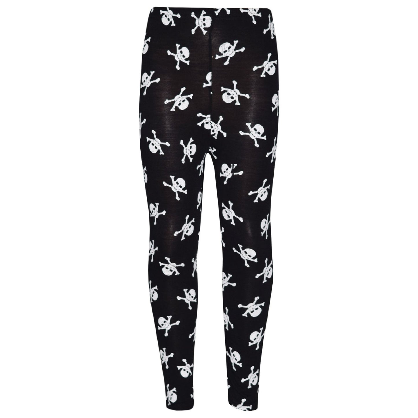Kids Girls Skull Print Crop Top Legging Skater Dress Halloween Costume 7-13 Year