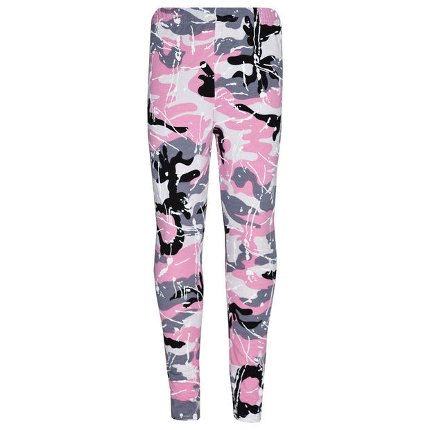 Kids Lounge Suit Girls Camouflage Splash Print Jogging Suit Tracksuit 7-13 Years