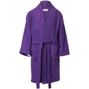 A2Z 4 Kids Terry Towelling Shawl Collar Purple Bath Robe Dressing Gown Beach Bathing Swimming Surfing Soft 100% Cotton Bathrobe For Children Girls - Age 5-13 Years