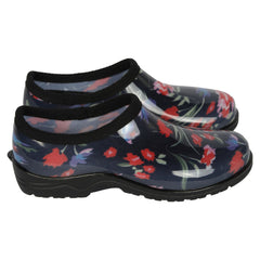 Women's PVC Garden Clogs Rain Shoes with Rugged Anti-Slip Durable Rubber Mule