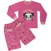 A2Z 4 Kids Girls Pyjamas Children PJs 2 Piece Set Panda Animal Dreamer Print Pink Lounge Suit for Children Top Bottom Pyjamas Loungewear Gifts Age 2-3, 3-4, 5-6, 7-8, 9-10, 11-12 & 13 Years