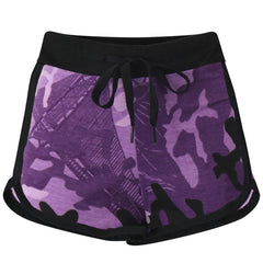 Kids Girls Shorts Contrast Athletic Gym Wear Dance Sports Summer Hot Short Pants