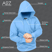 A2Z Mens Fleece Hoodie Pullover Hooded Sweatshirt Long sleeve S/M/L/XL/XXL/3XL/4XL