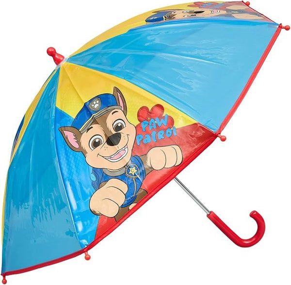 Paw Patrol Kids Umbrella Stick Design Chase Print Lightweight Rain Protection